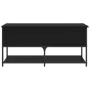 Black engineered wood storage bench 100x42.5x47 cm by , Benches for halls and storage - Ref: Foro24-839023, Price: 81,29 €, D...