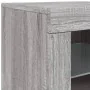 Sideboard with Sonoma gray LED lights 163x37x67 cm by , Sideboards - Ref: Foro24-3209077, Price: 181,57 €, Discount: %