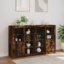 Sideboard mit LED-Licht, 3-teilig, Holzwerkstoff, geräucherte Eiche von , Sideboards - Ref: Foro24-3209139, Preis: 210,39 €, ...