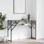 Console table with Sonoma grey engineered wood shelf 105x30x75 cm by , Side tables - Ref: Foro24-837795, Price: 41,03 €, Disc...