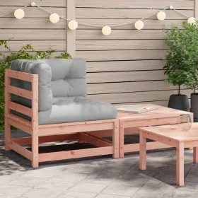 Garden sofa made of rattan with cushions and footrest by , Modular outdoor sofas - Ref: Foro24-838115, Price: 117,56 €, Disco...