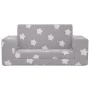 Two-seater light gray plush children's sofa with stars by , Baby and Toddler Furniture - Ref: Foro24-357028, Price: 50,53 €, ...