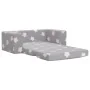 Two-seater light gray plush children's sofa with stars by , Baby and Toddler Furniture - Ref: Foro24-357028, Price: 50,53 €, ...