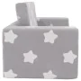 Two-seater light gray plush children's sofa with stars by , Baby and Toddler Furniture - Ref: Foro24-357028, Price: 50,53 €, ...