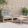 Gartensofa ohne Armlehnen mit Kissen und Fußstütze von , Modulare Sofas für den Außenbereich - Ref: Foro24-838142, Preis: 147...