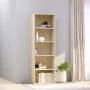 5-tier white and oak plywood shelf 60x30x189 cm by , Bookcases and shelves - Ref: Foro24-800995, Price: 95,76 €, Discount: %