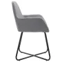 Swivel dining chairs 2 units light gray fabric by vidaXL, dining chairs - Ref: Foro24-249807, Price: 166,74 €, Discount: %