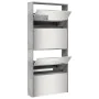 Shoe cabinet with mirror 4 levels concrete gray 63x17x134 cm by , Shoe racks and shoe organizers - Ref: Foro24-3228275, Price...