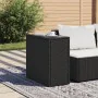 Garden side table with black PE rattan glass top 58x27.5x55 cm by , Garden tables - Ref: Foro24-365982, Price: 59,40 €, Disco...