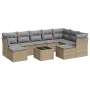 Set Gartensofas mit beigen Kissen 10 Stück synthetisches Rattan von , Gartensets - Ref: Foro24-3218579, Preis: 627,30 €, Raba...