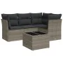 Garden sofa set with 5-piece synthetic rattan gray cushions by , Garden sets - Ref: Foro24-3217590, Price: 349,09 €, Discount: %