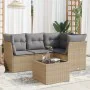 Set Gartensofas mit Kissen 5 Stück synthetisches Rattan beige von , Gartensets - Ref: Foro24-3217589, Preis: 344,35 €, Rabatt: %