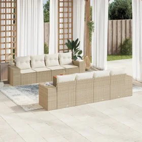 9-piece garden sofa set with beige synthetic rattan cushions by , Garden sets - Ref: Foro24-3225365, Price: 739,12 €, Discoun...