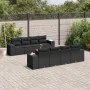 8-teiliges Gartensofa-Set und schwarze synthetische Rattankissen von , Gartensets - Ref: Foro24-3225362, Preis: 649,58 €, Rab...