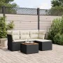 5-teiliges Gartenmöbel-Set und schwarze synthetische Rattankissen von , Gartensets - Ref: Foro24-3223606, Preis: 297,95 €, Ra...