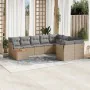 Gartensofa-Set mit beigen Kissen, 10-teilig, synthetisches Rattan von , Gartensets - Ref: Foro24-3223826, Preis: 629,70 €, Ra...