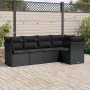 5-piece garden furniture set and black synthetic rattan cushions by , Garden sets - Ref: Foro24-3217595, Price: 320,30 €, Dis...