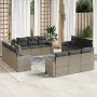 12-piece garden sofa set with gray synthetic rattan cushions by , Garden sets - Ref: Foro24-3218760, Price: 965,34 €, Discoun...