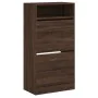 Oak brown engineered wood shoe rack 60x34x116 cm by , Shoe racks and shoe organizers - Ref: Foro24-840021, Price: 85,57 €, Di...