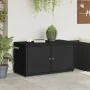 Schwarzer Gartenschrank aus PE-Rattan, 110 x 55 x 60,5 cm von , Aufbewahrungsboxen für den Außenbereich - Ref: Foro24-365567,...