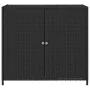 Schwarzer Gartenschrank aus PE-Rattan, 83 x 45 x 76 cm von , Aufbewahrungsboxen für den Außenbereich - Ref: Foro24-365543, Pr...