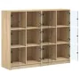 Shelf with oak Sonoma wood doors 136x37x109 cm by , Bookcases and shelves - Ref: Foro24-3206512, Price: 231,91 €, Discount: %