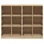 Shelf with oak Sonoma wood doors 136x37x109 cm by , Bookcases and shelves - Ref: Foro24-3206512, Price: 231,91 €, Discount: %