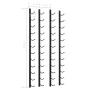 Wall wine racks for 12 bottles black iron 2 units by vidaXL, Wine racks - Ref: Foro24-282467, Price: 89,89 €, Discount: %