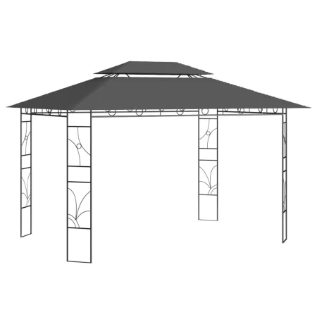 Anthrazitgrauer Pavillon 4x3x2,7 m 160 g/m² von , Zelte und Pavillons - Ref: Foro24-313917, Preis: 212,43 €, Rabatt: %