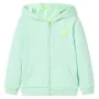 Hellgrüner Kinder-Kapuzenpullover mit Reißverschluss 128 von , Kinder-T-Shirts - Ref: Foro24-11897, Preis: 15,55 €, Rabatt: %