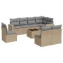 9-piece garden sofa set with beige synthetic rattan cushions by , Modular outdoor sofas - Ref: Foro24-3251416, Price: 657,39 ...