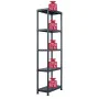 Plastic shelf 2 units 125 kg 60x30x180 cm black by vidaXL, Industrial shelving - Ref: Foro24-276257, Price: 122,06 €, Discoun...