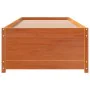 Wax brown solid pine wood sofa bed 90x190 cm by , Beds and slatted bases - Ref: Foro24-844479, Price: 214,78 €, Discount: %