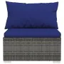 7-piece garden sofa set and gray synthetic rattan cushions by , Garden sets - Ref: Foro24-3101462, Price: 431,44 €, Discount: %