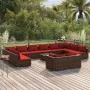 Gartenmöbelset 13-teilig und braune synthetische Rattankissen von , Gartensets - Ref: Foro24-3102099, Preis: 1,00 €, Rabatt: %