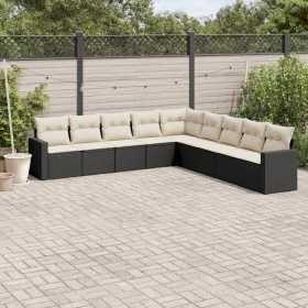 8-teiliges Gartensofa-Set und schwarze synthetische Rattankissen von , Gartensets - Ref: Foro24-3219076, Preis: 540,53 €, Rab...