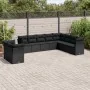 Gartensofa-Set 10-teilig mit schwarzen synthetischen Rattankissen von , Gartensets - Ref: Foro24-3249694, Preis: 699,66 €, Ra...