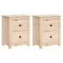 Bedside tables 2 pcs solid pine wood 50x35x61.5 cm by vidaXL, Nightstands - Ref: Foro24-813680, Price: 113,68 €, Discount: %