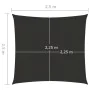 Square sail awning Oxford fabric anthracite gray 2.5x2.5 m by , Umbrellas - Ref: Foro24-135081, Price: 28,64 €, Discount: %