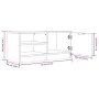 TV-Schrank, 2 Stück, weißes Eichensperrholz, 80 x 35 x 36,5 cm von , TV-Möbel - Ref: Foro24-811477, Preis: 86,95 €, Rabatt: %