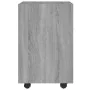 Auxiliary cabinet with wheels gray plywood 33x38x60 cm by , Lockers and storage cabinets - Ref: Foro24-815853, Price: 44,20 €...