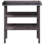 Plant table with shelves gray fir wood 78x38x82.5 cm by , Pot stands - Ref: Foro24-156354, Price: 53,75 €, Discount: %