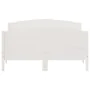 Bed frame with white pine wood headboard 140x200 cm by , Beds and slatted bases - Ref: Foro24-3216174, Price: 219,76 €, Disco...