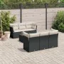 7-piece garden dining set with black synthetic rattan cushions by , Garden sets - Ref: Foro24-3217256, Price: 472,13 €, Disco...