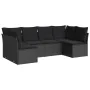 6-piece garden sofa set with black synthetic rattan cushions by , Garden sets - Ref: Foro24-3249224, Price: 399,19 €, Discoun...