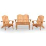 Adirondack Gartenmöbel-Set 4-teilig aus Akazienholz von , Gartensets - Ref: Foro24-3152130, Preis: 405,53 €, Rabatt: %