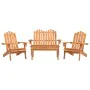 Adirondack Gartenmöbel-Set 4-teilig aus Akazienholz von , Gartensets - Ref: Foro24-3152130, Preis: 405,53 €, Rabatt: %