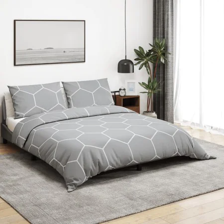 Gray cotton duvet cover set 220x240 cm by , Duvet covers - Ref: Foro24-136452, Price: 37,96 €, Discount: %