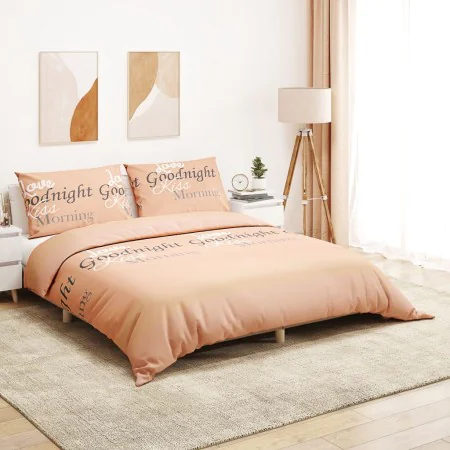 Pink cotton duvet cover set 200x200 cm by , Duvet covers - Ref: Foro24-136508, Price: 24,62 €, Discount: %