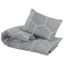 Gray cotton duvet cover set 200x200 cm by , Duvet covers - Ref: Foro24-136448, Price: 28,68 €, Discount: %